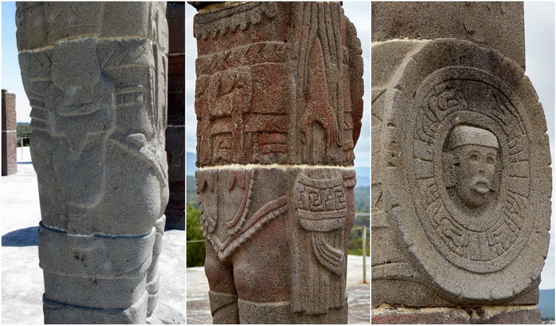 Гигантские статуи воинов «Храма Утренней звезды» в мексиканской Туле