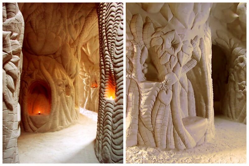 Художник провел 25 лет в затворничестве, строя подземные шедевры в пустыне